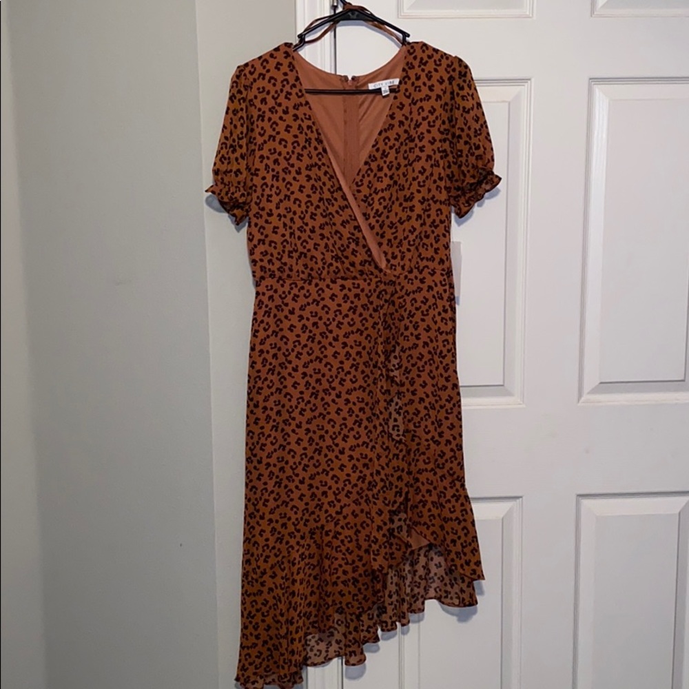 City Vibe Cheeta Dress